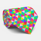 PixDezines geometrische/aanpasbare driehoeken Stropdas (Opgerold)