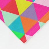 PixDezines geometrische/neonkleuren/ Fleece Deken (Hoek)