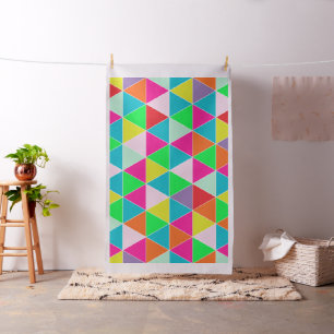 PixDezines geometrische/neonkleuren Stof