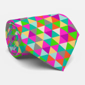 PixDezines geometrische/verstelbare driehoeken Stropdas (Opgerold)