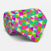 PixDezines geometrische/verstelbare driehoeken Stropdas (Opgerold)