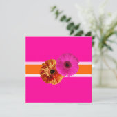 PixDezines Gerber, orage+passion roze/diy kleuren Kaart (Staand voorkant)