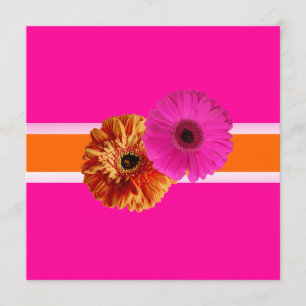 PixDezines Gerber, orage+passion roze/diy kleuren Kaart