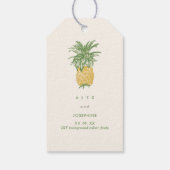 PixDezines , geschetste ananas Cadeaulabel (Achterkant)