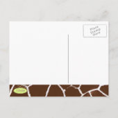 PixDezines Giraffe print save the date briefkaart (Achterkant)