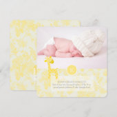 PixDezines giraffe+toile Aankondiging (Voorkant / Achterkant)