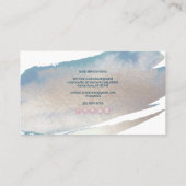 PixDezines Glam Platinum+Ocean Blue Visitekaartje (Achterkant)