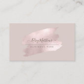 PixDezines Glinsterende Blush Roze H2 Penseelstree Visitekaartje (Voorkant)