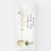 PixDezines Glitter Balloon Elk Evenement Welkom Spandoek (Verticaal)