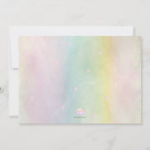 PixDezines Glitter Cotton Snoep Bat Mitzvah Kaart (Achterkant)