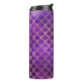 PixDezines Glitter Zeemeermin Schalen, Plum Violet Thermosbeker (Gedraaid links)