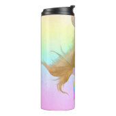 PixDezines Glitter Zeemeermin Staart, Katoen Snoep Thermosbeker (Gedraaid links)