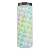 PixDezines Glitter Zeemeerminschalen, Katoenen Sno Thermosbeker (Achterkant)