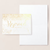 PixDezines Gold Confetti/Reserved Table Sign Folie Kaarten (Display)