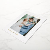 PixDezines Gold Luxe Script Weddenschap Hartelijk Folie Uitnodiging (Gedraaid)