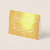 PixDezines Gold Mazel Tov Kalligrafie Folie Kaarten (Voorkant)