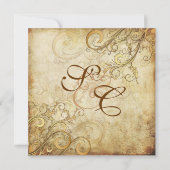 PixDezines  GOLD SWIRLS/FAUX PARCHMENT Kaart (Voorkant)