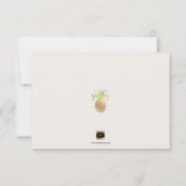 PixDezines Golden Pineapple/save our date Save The Date (Achterkant)