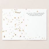 PixDezines Goud Borstel Schrift Haar Geloften Foli Folie Kaarten (Binnen)