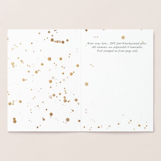 PixDezines Goud Borstel Schrift Zijn Belijdenis Fo Folie Kaarten (Binnen)