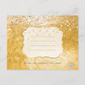 PixDezines goud/faux folie/foto's opslaan van de d Aankondigingskaart (Achterkant)