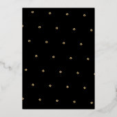 PixDezines Goud ModernScript Mitzvah DIY Kleuren Folie Uitnodiging (Achterkant)