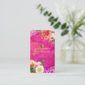 PixDezines goudbladeren+ pinda's Visitekaartje (Staand voorkant)