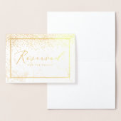 PixDezines Gouden Confetti/Gereserveerde Tafelteke Folie Kaarten (Display)