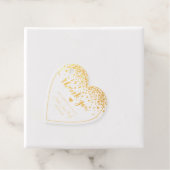 PixDezines Gouden Folie Confetti BrushScript Bedan Bedankjes Labels (Met doos)