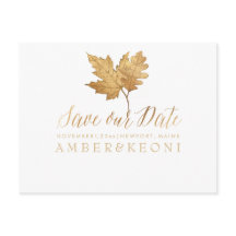PixDezines Gouden Herfstloof/Save our Date