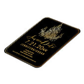PixDezines gouden kroonluchter/datum opslaan/DIY l Magneet (Linkerzijde)