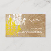 PixDezines gouden kroonluchter/DIY kleur Visitekaartje (Achterkant)