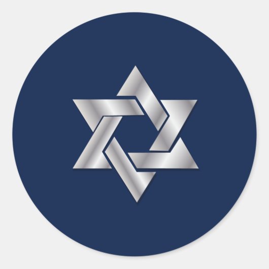 PixDezines gouden ster van david/DIY achtergrond Ronde Sticker (Voorkant)