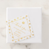 PixDezines Gouden ster van David Pattern Bar Mitzv Bedankjes Labels (Met doos)