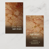 PixDezines Graniet, steenwerkers visitekaartjes (Voorkant / Achterkant)