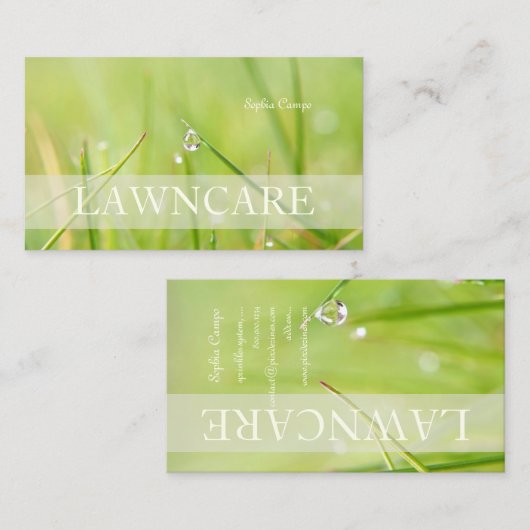 PixDezines grawn care/gardener/DIY fonts Visitekaartje (Voorkant / Achterkant)