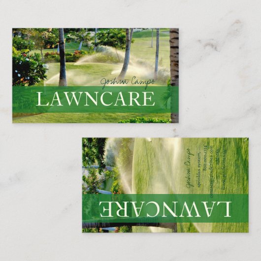 PixDezines grawn care/gardener/DIY fonts Visitekaartje (Voorkant / Achterkant)
