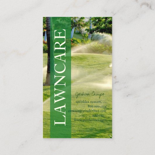 PixDezines grawn care/gardener/DIY fonts Visitekaartje (Achterkant)