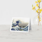 PixDezines , Great Wave, Hokusai, 神 葛 飾 北 斎 Kaart (Gele Bloem)