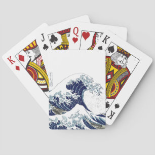 PixDezines , Great Wave, Hokusai, 神 葛 飾 北 斎 Pokerkaarten