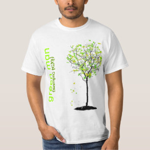 PixDezines Green man T-shirt