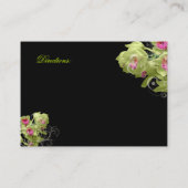 PixDezines Green+Roze Orchid, Richtingen/diy kleur Informatiekaartje (Achterkant)