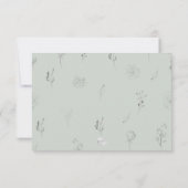 PixDezines Greenery Bereavement Bedankt Kaart (Achterkant)