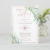 PixDezines Greenery Palms+Honingraat Kaart (Staand voorkant)