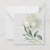 PixDezines Greenery Waterverf Eucalyptus Branch N Notitiekaartje (Achterkant)