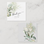 PixDezines Greenery Waterverf Eucalyptus Branch N Notitiekaartje (Voorkant / Achterkant)