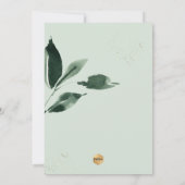 PixDezines Greenery Waterverf Winter Wreath Kaart (Achterkant)