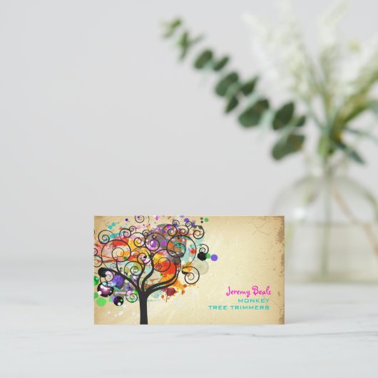 PixDezines  GRGE TREE TRIMMERS ♥ ♥ Visitekaartje (Staand voorkant)