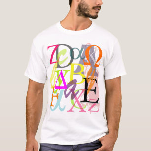 PixDezines Griekse Alfabetten T-shirt