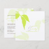 PixDezines groen blad/diy achtergrondkleur Kaart (Voorkant / Achterkant)